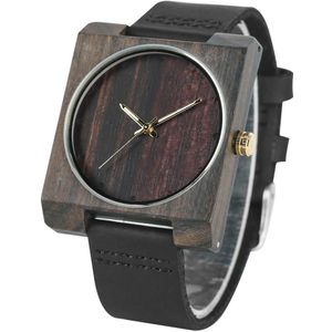 Redfire Vrouwen Hout Horloges Unieke Vierkante Houten Case Eenvoudige Dial Casual Lady Horloges Quartz Klok Reloj Femenino