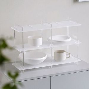 Acryl Cosmetische Display Rack Holder Frame Clear Nagellak Display Plank Organisator Vrij Gecombineerd Sieraden Stand Thuis Opslag