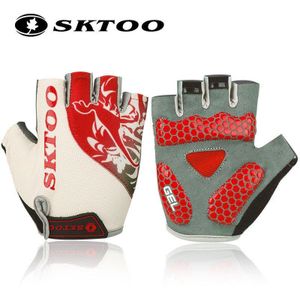 Sktoo Outdoor Sport Heren Fiets Handschoenen Half Vinger Mtb Fiets Gel Pad Handschoenen Shockproof Fietsen Handschoenen Guantes Ciclismo