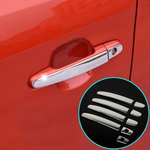 Fit Voor Toyota Camry Corolla Highlander Matrix Prius Rav4 Chrome Roestvrij Deurklink Cover Sierlijst Styling Cap Bezel