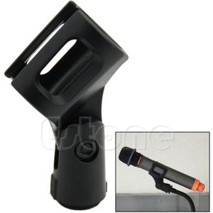 Black Mic Microfoon Flexibele Plastic Klem Houder Stand Microfoon Accessoire