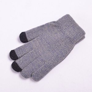 Winter Handschoenen Voor Mannen Dikke Gebreide Volledige Vinger Touch Screen Handschoenen Vrouwen Wanten Wol Werk Handschoenen