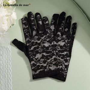 Gants Mariage Vingerloze Vrouwen Kant Huwelijk Bruids Handschoenen Pols Cosplay Handschoenen Goedkope Wanten Guantes De Encaje