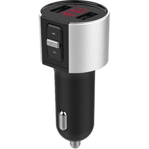 Bluetooth 4.2 Fm-zender Handsfree Draadloze Fm Modulator Led MP3 Speler Usb Charger 3.4A Hands Free Car Kit