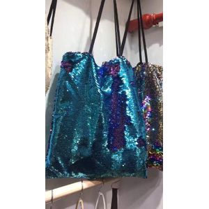 Vrouwen Tassen Pailletten Winkelen Schoudertas Handtas Mermaid Sequin Bag Luxe Glitter Kralen Tote Goud Zilver Avond Handtassen