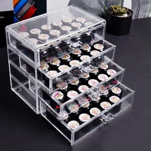 3/4/5 Layer Nail Opbergdoos Cosmetische Organizer Make Nagellak Opbergdoos Acryl Box Sieraden Opslag Transparante Lade