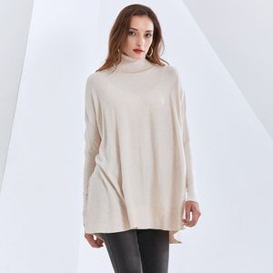 Twotwinstyle Casual Trui Voor Vrouwen Coltrui Lange Mouwen Breien Truien Oversized Truien Vrouwelijke Winter Kleding