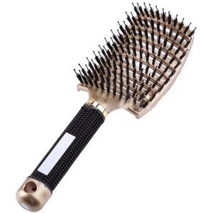 1Unit Brushy Haarborstel Anti Klit Haarborstel Vrouwen Vrouwelijke Haar Hoofdhuid Massage Kam Haarborstel Natte Krullend Ontwarren Haar Borstel Brushie