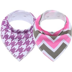 Baby Bandana Kwijlen Slabbetjes 2 Pack Super Zachte Absorberende Katoenen Organische Bib Set Baby Shower Set Voor Tandjes En kwijlen