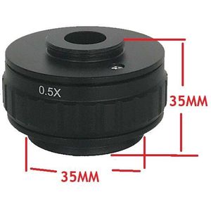 0.5X C-Mount Lens Adapter 35Mm Diameter Veld Voor Simul Focal Trinoculaire Stereo Microscoop Video Camera