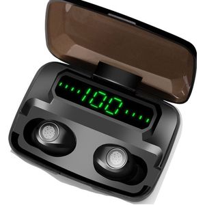 F9 Tws Draadloze Hoofdtelefoon Sport Running 5.0 Bluetooth Oortelefoon Met Power Bank Oordopjes Headset Ondersteuning Ios/Android Hd call