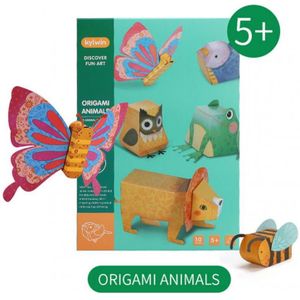 Kinderen Papier-Cut 3D Handgemaakte Masker Dier Origami Speelgoed Handgemaakte Handgemaakte Diy