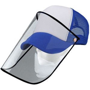 Anti-Spitting Beschermende Baseball Cap Met Stofdicht Transparant Cover Outdoor Gezicht Cover Caps B2Cshop