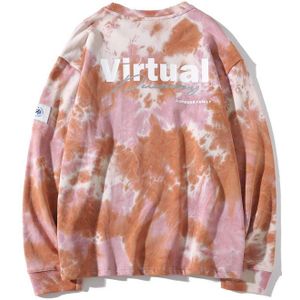 Gonthwid Casual Losse Tie Dye Trui Hoodies Sweatshirts Heren Hip Hop Hipster Punk Rock Streetwear Hoodie Mode Jumper Tops