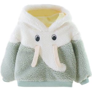 Baby Meisjes Jas Delicate Textuur Leisure Casual Baby Meisjes Cartoon Lange Mouwen Fleece Warm Winter Mooie Jas