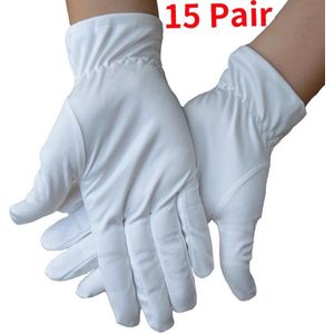 Witte Katoenen Werkhandschoenen Voor Droge Handen Handling Film Sieraden Handschoenen Ceremoniële Inspectie Handschoenen Huishouden Outdoor Sport Handschoenen