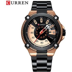 CURREN Horloges mannen Horloge Quartz Klok Mannelijke Mode Roestvrij Stalen Horloge met Auto Datum Causale Zakelijke Horloge