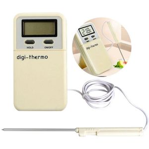 Digitale Vlees Thermometer Voedsel Bbq Koken Thermometer Met Sonde Voor Grillen Oven Frituren Roker Bakken