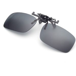 1Pcs Clip Op Zonnebril Rijden Nachtzicht Lens Zon Bril Mannelijke Anti-Uva Voor Mannen Vrouwen Met Geval & Glazen Doek