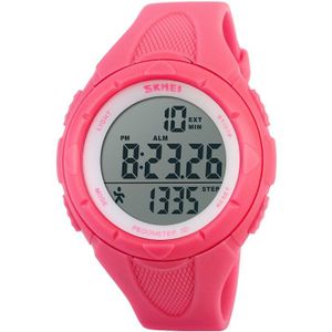 SKMEI Running Sport Horloges Vrouwen Stappenteller LED Digitale Horloges 50M Waterdicht Alarm Kalender Horloges 1108