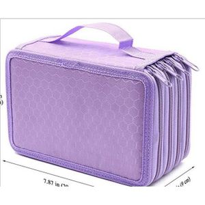 Hoge Capaciteit Doos Stationaire Pen Bag Make Opbergtas Pen Etui 72 Potlood Case Bag Organizer Pouch Case tas