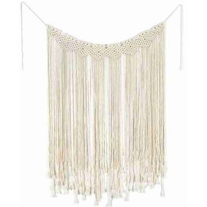 95*180Cm Macrame Tapestry Katoen Geweven Hand Geweven Voor Room Wedding Gordijnen Deur Bohemian Achtergrond Window Divider Tapes c2K6