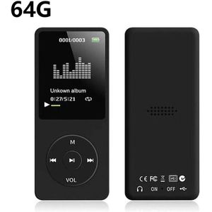 1.8 &quot;MP3 Student Muziek Spelers Met Luidspreker 8/16/32/64G Hifi MP3/MP4 speler Sport Walkman Lossless Geluid Video Speler In Mic