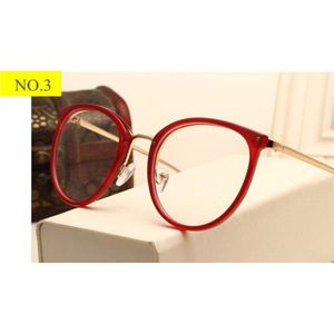 Mode Optische Transparante Bril Vrouwen Bijziendheid Brillen Frames Metalen Brillen Clear Lenzen Vrouwen Bril