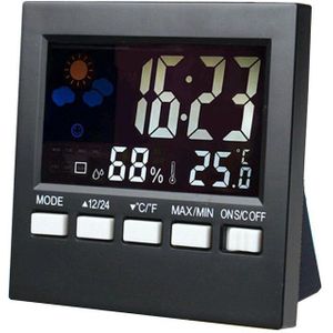 Lcd Digitale Thermometer Hygrometer Indoor Elektronische Temperatuur-vochtigheidsmeter Klok Weerstation Kan Csv