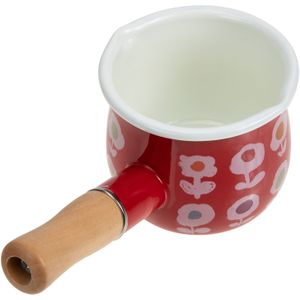 Kleine Verwarming Steelpan Emaille Kookpot Boter Smelten Pot Met Handvat