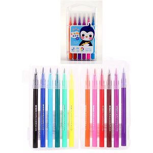 Multicolour Aquarel Borstel Pennen Voor Schoolbenodigdheden Briefpapier Tekening Kleuren Boeken Manga Kalligrafie
