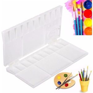 25 Grids 1Pcs Palet Grote Art Verf Lade Kunstenaar Olie Aquarel Plastic Paletten Voor Schilderij Tekening Supply Kids Tekening speelgoed