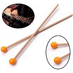 Paar Marimba Hamers Percussie Stokken Xylofoon Mallet Drumsticks Voor Slaginstrumenten Onderdelen-Licht Zacht