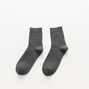 Heldere Kleur Man Korte Sokken Puur Katoen Business Gestreepte Effen Jonge Casual Party Jurk Lange Sokken Calcetines