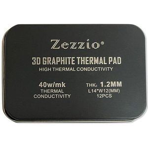 Zezzio 40 W/m. K 3D Graphite Thermische Pad RTX3090/3080 Videokaart Cooling Pad Ic Koeling Gddr 6X Vram High Performance Koeling