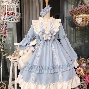 Japanse Kawaii Beer Lolita Jurk Vrouwen Harajuku Kant Leuke Baljurk Meisjes Zoete Lolita Jsk Prinses Victoriaanse Tea Party Jurken