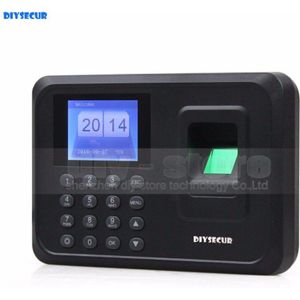DIYSECUR LCD Biometrische Vingerafdruk Time Klok Aanwezigheid Machine