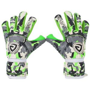 Professionele Volledige Latex 4mm Voetbal Keeper Handschoenen Verwijderbare Vinger Bescherming Doelman Handschoenen Mannen Voetbal Goalie Keeper Handschoenen