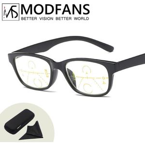 Multifocale Bril Vrouwen Heren Leesbril Progressieve TR90 Frame Brillen Met Dioptrie + 1 + 1.5 + 2 + 2.5 + 3 + 3.5