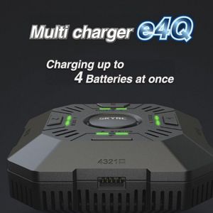 SKYRC e4Q Multi Charger Balance Verstelbare laadstroom vier onafhankelijke poorten LED en hoorbaar geluid voor RC Accessoires