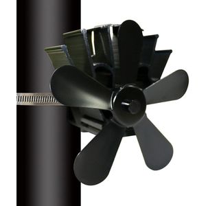Winter Houtkachel Energiebesparende Warm Warmte Aangedreven Woonkamer Moderne Haard Fan Aluminium Huishoudelijke Efficiënte Brander 5 Blades