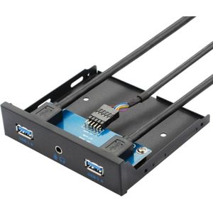 USB3.0 Audio Twee-In-een Hoofdtelefoon Jack Desktop Floppy Drive Paneel