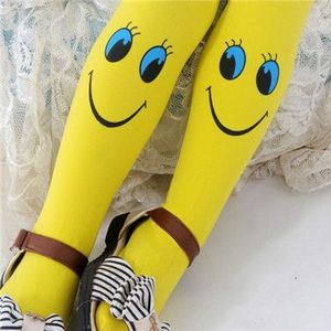 Kinderen Meisje fluwelen legging snoep kleur broek zomer leuke lachend gezicht leggings kinderen broek CC2121 #10