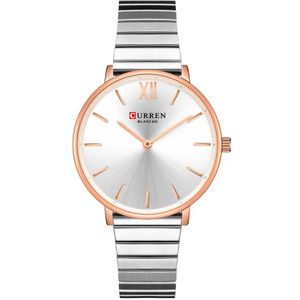 CURREN vrouwen Horloge Mode Vrouwelijke Klok Staal Quartz Horloges voor Dames Jurk Armband Horloge bayan kol saati
