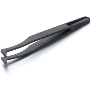 Zwart Plastic Wenkbrauw Pincet Wimpers Extensions Anti Statische Precisie Pincet Met Fijne Tip Professionele Manicure Nail Tool