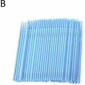 100Pcs Multi-Functon 8 Stijl Kiezen Wegwerp Wimper Extension Remover Tand Applicators Microbrush Wattenstaafjes Make Gereedschap