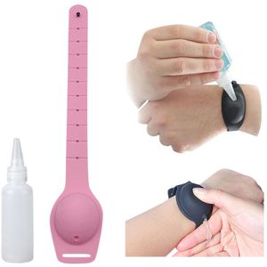 10Ml Handdesinfecterend Doseren Draagbare Armband Polsband Hand Dispenser Zeep Dispensers Диспенсер Для Мыла Дозатор Для Мыла
