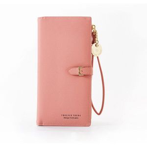 Polsbandje Portemonnee Vrouwen Vele Afdelingen Lederen Portefeuilles Clutch Dames Lange Portemonnee Rits Telefoon Zak Kaarthouder Vrouwelijke Carteras