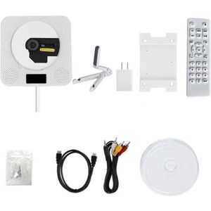 Cd Dvd Speler Bluetooth Speaker Wandmontage Fm Radio Met Led Display En Afstandsbediening Ingebouwde Hifi Luidspreker