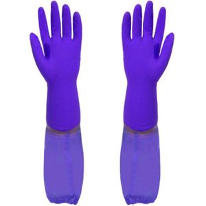 1 Paar Schoonmaak Handschoenen Keuken Afwassen Handschoen Extended Waterdichte Rubberen Warme Handschoenen Ï¼car Wassen Handschoenen, Car Cleaning G8TE